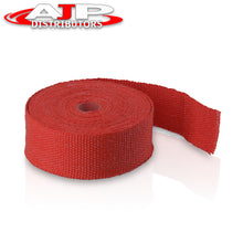 Load image into Gallery viewer, Universal for Car 2" 30FT Header Exhaust Heat Shield Insulated Wrap Tape Cover (Red) - Turbo Manifold Pipe Downpipe Motorcycles Trucks JDM