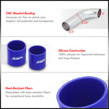 Load image into Gallery viewer, Dodge Neon SRT-4 2003-2005 Bolt-On Aluminum Polished Piping Kit with Type-RS / Type-S BOV Flange + Blue Couplers