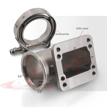 Load image into Gallery viewer, Universal 2.5" T3 T4 Turbo V-Band 90 Degree Elbow Adapter Flange Cast + Clamp