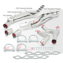 Load image into Gallery viewer, Chevrolet Silverado 1500 2014-2018 / GMC Sierra 1500 2014-2018 5.3L V8 Stainless Steel Long Tube Exhaust Header + Y-Pipe