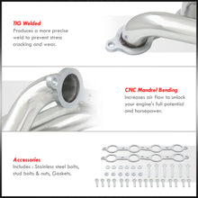 Load image into Gallery viewer, Chevrolet Silverado 2007-2013 / GMC Sierra 2007-2013 4.8L 5.3L 6.0L 6.2L V8 Stainless Steel Long Tube Exhaust Header + Y-Pipe