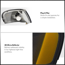 Load image into Gallery viewer, Nissan Sentra/200SX Corner Light Black Housing Amber Reflector