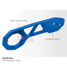 Load image into Gallery viewer, Universal 10mm Rear Tow Hook Kit Blue (Pass-JDM Style)