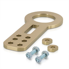 Load image into Gallery viewer, AJP Distributors Upgrade Light Weight T6061 Billet Aluminum Front Bumper Chassis 10mm Tow Towing Hook Ring Kit Anodized Gunmetal for Universal Car Auto Trailer Track Drift Trailer