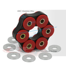 Load image into Gallery viewer, BMW 3 Series E30 E36 Non-M Automatic / Manual Transmission Drive Shaft Flex Disc Black with Red Polyurethane Bushing (LK=78mm/10mm)
