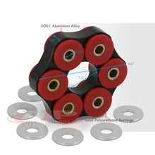 Load image into Gallery viewer, BMW 3 Series E30 E36 Non-M Automatic / Manual Transmission Drive Shaft Flex Disc Black with Red Polyurethane Bushing (LK=78mm/10mm)