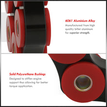 Load image into Gallery viewer, BMW 3 Series E30 E36 E46 Non-M Manual Transmission Drive Shaft Flex Disc Black with Red Polyurethane Bushing (LK=78mm/12mm)