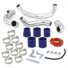 Load image into Gallery viewer, Nissan 240SX S14 1995-1998 SR20DET Bolt-On Aluminum Polished Piping Kit + Blue Couplers
