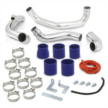 Load image into Gallery viewer, Nissan 240SX S14 1995-1998 SR20DET Bolt-On Aluminum Polished Piping Kit + Blue Couplers