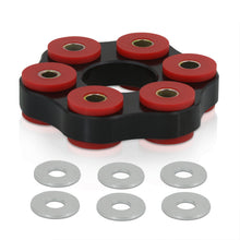 Load image into Gallery viewer, BMW 3 Series E30 E36 E46 M3 Automatic / Manual / SMG Transmission Drive Shaft Flex Disc Black with Red Polyurethane Bushing (LK=96mm/12mm)