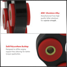 Load image into Gallery viewer, BMW 3 Series E30 E36 E46 M3 Automatic / Manual / SMG Transmission Drive Shaft Flex Disc Black with Red Polyurethane Bushing (LK=96mm/12mm)