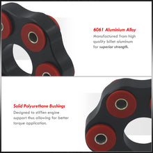 Load image into Gallery viewer, Toyota Supra / Lexus GS300 GS400 GS430 / SC300 SC400 (2JZGE / 1UZFE Non-Turbo) Drive Shaft Flex Disc Black with Red Polyurethane Bushing (LK=105mm/12mm)