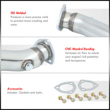 Load image into Gallery viewer, Audi A4 B5 B6 1.8L Turbo 1997-2005 / Volkswagen Passat 1.8L Turbo 1998-2005 Stainless Steel Non-Resonated Test Pipe