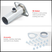 Load image into Gallery viewer, Acura Honda 2.5" 3 Piece Adjustable Stainless Steel Test Pipe Polished