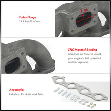 Load image into Gallery viewer, Toyota Corolla 1984-1989 / MR2 1985-1989 4A-GE 1.6L T25 Cast Iron Turbo Manifold