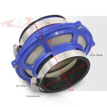 Load image into Gallery viewer, Universal 3" Air Intake Bypass Filter Blue