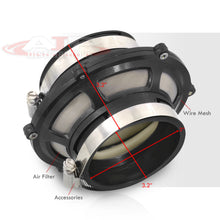 Load image into Gallery viewer, Universal 3" Air Intake Bypass Filter Black