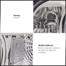 Load image into Gallery viewer, Ford Mustang 1987-1993 1 Piece Style Headlights + Corners Chrome Housing Clear Len Clear Reflector