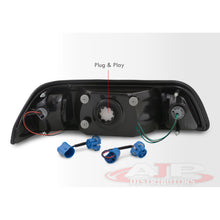 Load image into Gallery viewer, Ford Mustang 1987-1993 1 Piece Style Headlights + Corners Chrome Housing Clear Len Clear Reflector