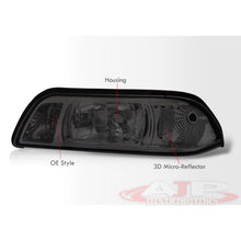 Load image into Gallery viewer, Ford Mustang 1987-1993 1 Piece Style Headlights + Corners Chrome Housing Smoke Len Clear Reflector