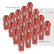 Load image into Gallery viewer, JDM Sport Universal 12 x 1.25 Lug Nuts Red (20 Pieces)