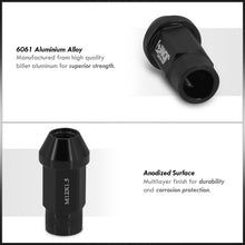 Load image into Gallery viewer, JDM Sport Universal 12 x 1.50 Lug Nuts Black (20 Pieces)