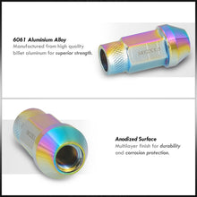 Load image into Gallery viewer, JDM Sport Universal 12 x 1.50 Lug Nuts Neo Chrome (20 Pieces)
