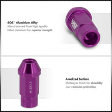 Load image into Gallery viewer, JDM Sport Universal 12 x 1.50 Lug Nuts Purple (20 Pieces)