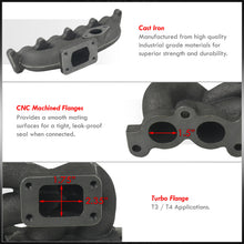 Load image into Gallery viewer, Toyota Celica 1988-1999 / MR2 1990-1995 3SGTE 2.0L 5SFE 2.2L T3/T4 Cast Iron Turbo Manifold (35mm/38mm Wastegate Flange)