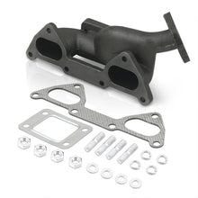 Load image into Gallery viewer, Dodge Colt 1988-1994 / Eagle Summit 1988-1994 / Mitsubishi Mirage 1989-1997 4G15 1.5L T3/T4 Cast Iron Turbo Manifold Silver