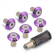 Load image into Gallery viewer, JDM Sport Fender Washer M6 Rivet Type Fasteners Purple (6 Piece Per Pack)