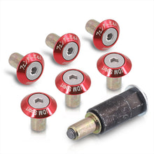 Load image into Gallery viewer, JDM Sport Fender Washer M6 Rivet Type Fasteners Red (6 Piece Per Pack)