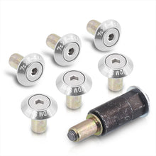 Load image into Gallery viewer, JDM Sport Fender Washer M6 Rivet Type Fasteners Silver (6 Piece Per Pack)
