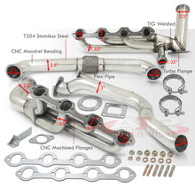 Load image into Gallery viewer, Ford Mustang 5.0L V8 302 1979-1995 T4 Turbo Manifold with Downpipe