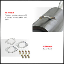 Load image into Gallery viewer, Mitsubishi Eclipse GS RS I4 2000-2005 N1 Style Stainless Steel Catback Exhaust System Gunmetal (Piping: 2.25" / 58mm | Tip: 4.5")