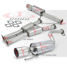 Load image into Gallery viewer, Nissan 300ZX 1990-1996 Dual Tip Stainless Steel Catback Exhaust System (2+0 Seat Models Only) (Piping: 2.5" / 65mm | Tip: 4.0")