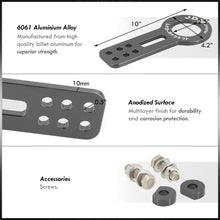 Load image into Gallery viewer, JDM Sport Universal Front Tow Hook Kit Gen 1 Gunmetal