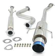 Load image into Gallery viewer, Honda Accord Coupe & Sedan 2.2L I4 1990-1993 N1 Style Stainless Steel Catback Exhaust System Burnt Tip (Piping: 2.5" / 65mm | Tip: 4.5")
