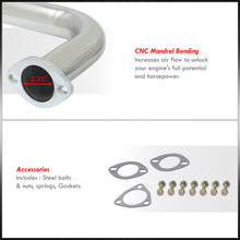 Load image into Gallery viewer, Honda Accord Coupe & Sedan 2.2L I4 1990-1993 N1 Style Stainless Steel Catback Exhaust System Burnt Tip (Piping: 2.5" / 65mm | Tip: 4.5")