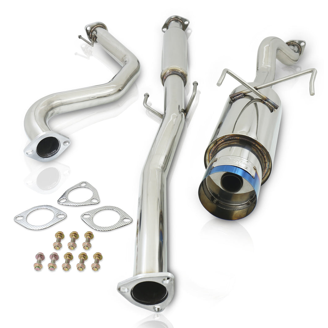 Acura Integra GSR Hatchback 1994-2001 N1 Style Stainless Steel Catback Exhaust System Burnt Tip (Piping: 2.5