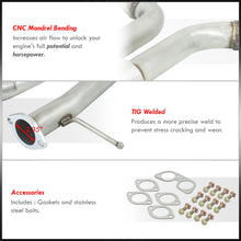 Load image into Gallery viewer, Infiniti G35 Coupe 2003-2007 / Nissan 350Z 2003-2009 Hi-Power Style Oval Dual Tip Stainless Steel Catback Exhaust System Gunmetal (Piping: 2.25" / 58mm | Tip: 4.0")