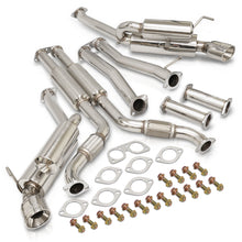Load image into Gallery viewer, Infiniti G35 Coupe 2003-2007 / Nissan 350Z 2003-2009 Hi-Power Style Oval Dual Tip Stainless Steel Catback Exhaust System (Piping: 2.25" / 58mm | Tip: 4.0")