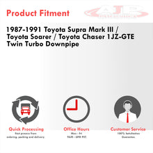 Load image into Gallery viewer, Toyota Supra 1987-1991 1JZ-GTE 3" Turbo Downpipe