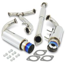 Load image into Gallery viewer, Scion FRS 2013-2016 / Subaru BRZ 2013-2016 Dual Tip Stainless Steel Catback Exhaust System Burnt Tip (Piping: 2.5" / 65mm | Tip: 4.0")
