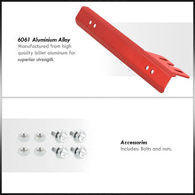 Load image into Gallery viewer, Universal Front Bumper Licence Plate Relocator Bracket Red