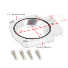 Load image into Gallery viewer, GM LS1 92mm Throttle Body Plate Spacer Silver
