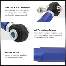 Load image into Gallery viewer, Scion FRS 2013-2016 / Toyota 86 2017-2020 / Subaru BRZ 2013-2020 / Impreza WRX 2008-2021 Rear Lower Adjustable Toe Control Arms Blue