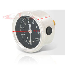 Load image into Gallery viewer, Universal Fuel Pressure Regulator Gauge Black