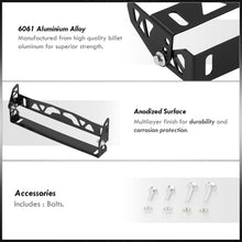 Load image into Gallery viewer, Universal Adjustable Angler License Plate Relocator Bracket Black