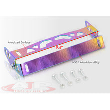 Load image into Gallery viewer, Universal Adjustable Angler License Plate Relocator Bracket Neo Chrome